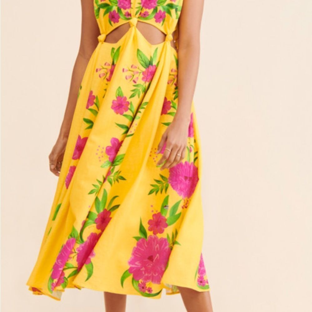 Anthropologie Farm Rio Romantic Garden Dress